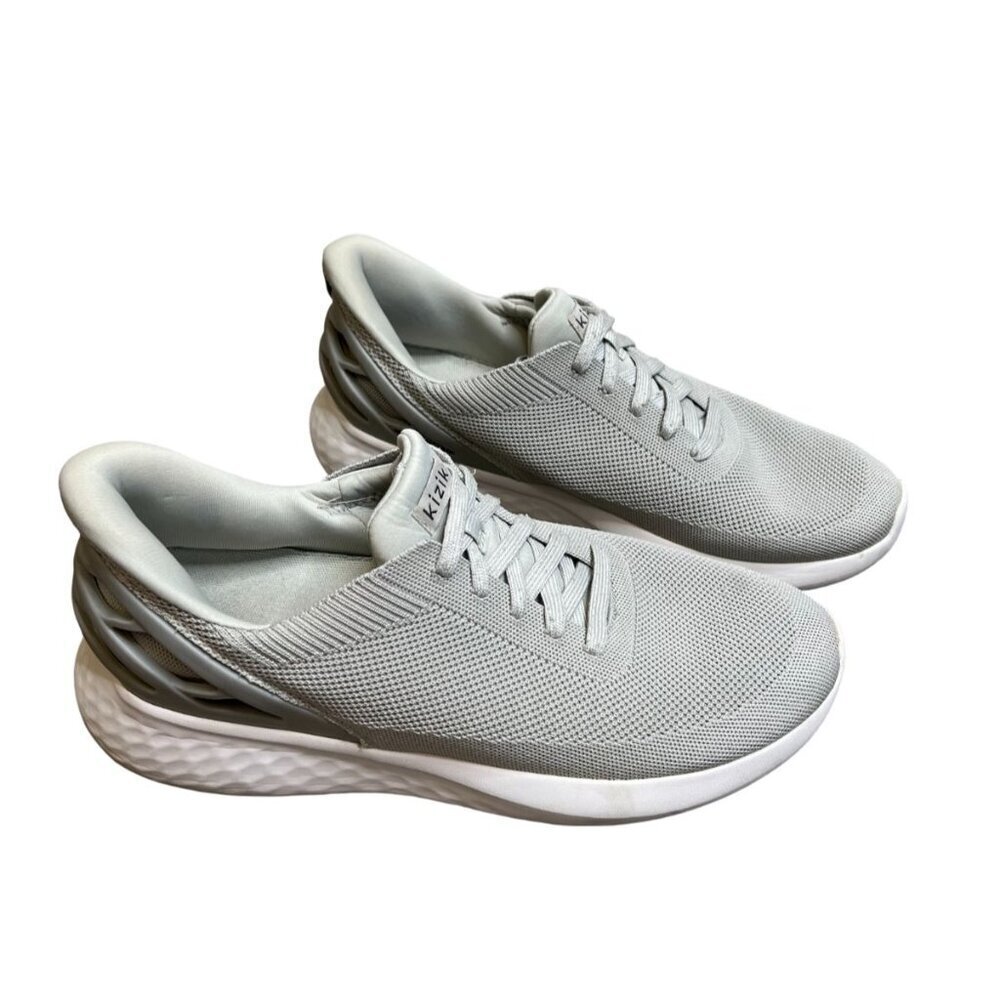 Kizik Athens Slate Grey Athletic Sneaker Men 10.5 Women 12 Hands Free Heel